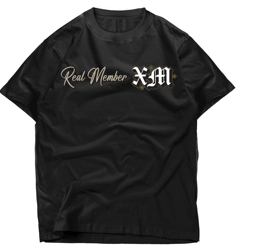 Real Member Black Tee