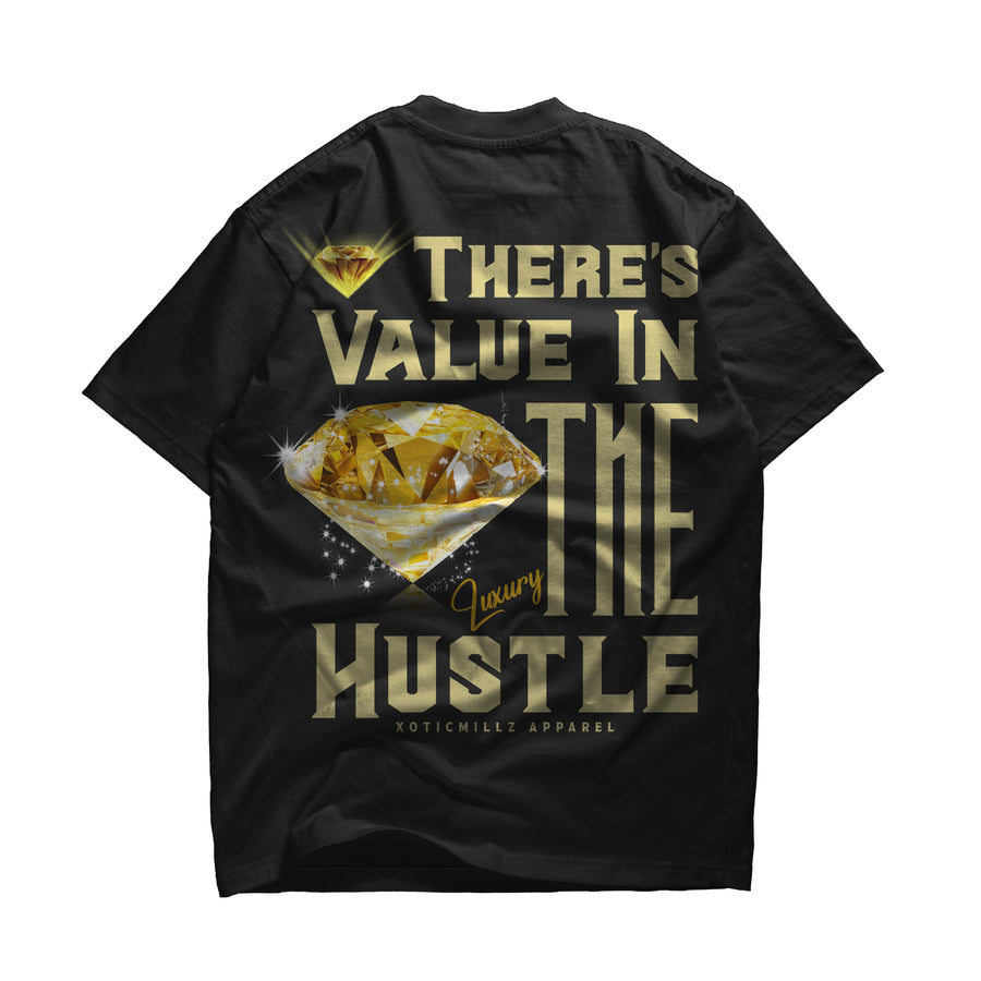 Value In The Hustle Tee - Black