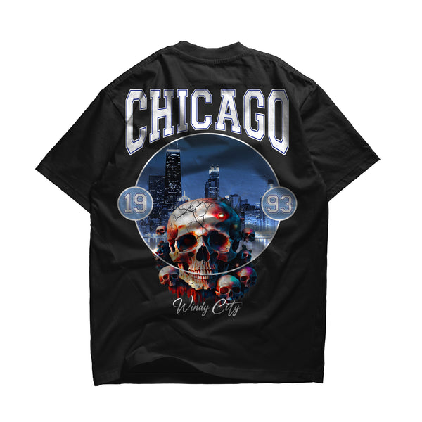 Chicago Windy City Tee- Black