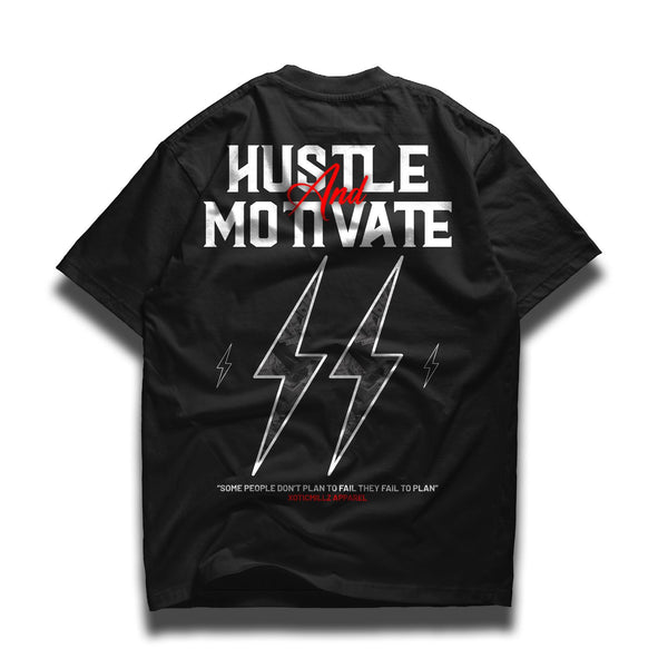 Hustle and Motive Tee - Black