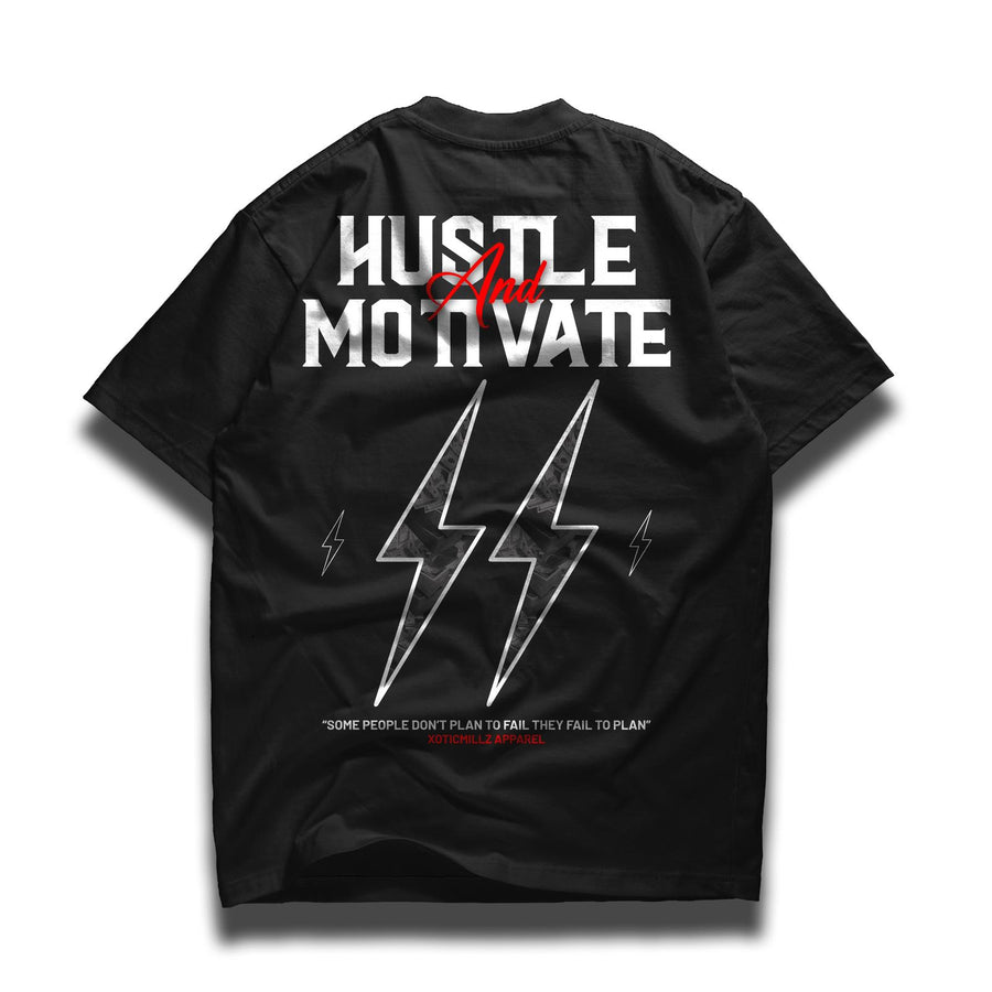 Hustle and Motive Tee - Black
